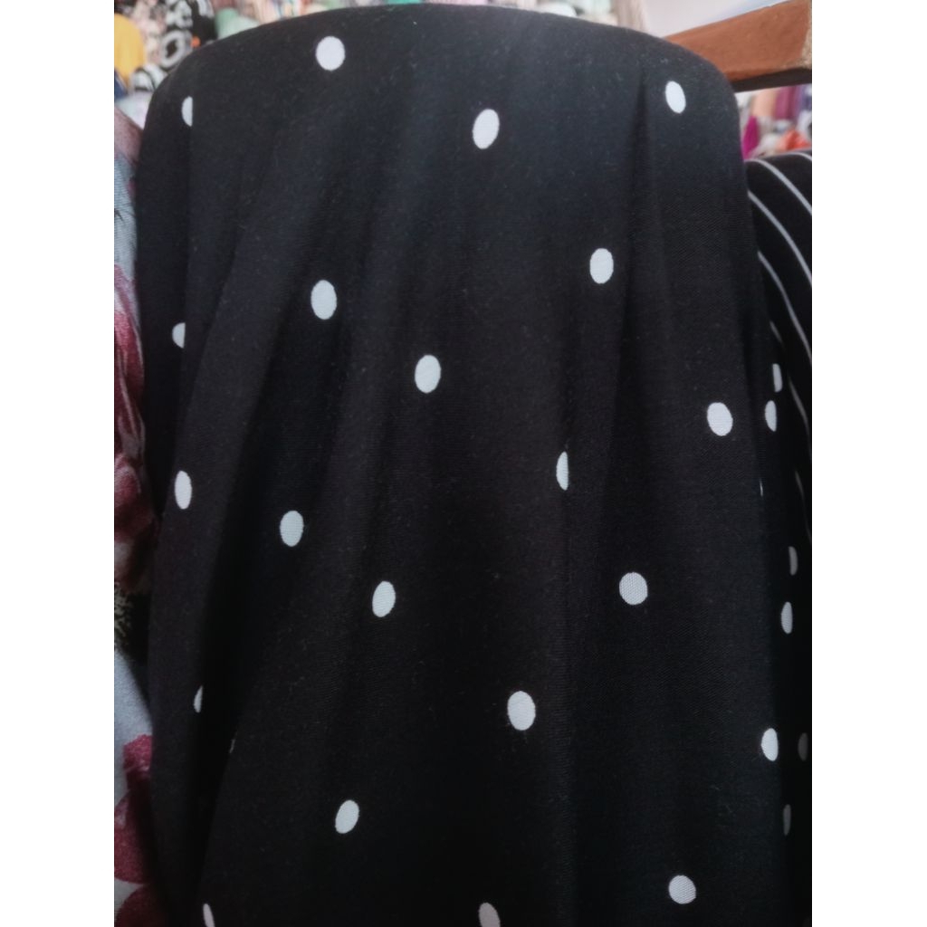 Rayon Viscose Premium Motif Polkadot