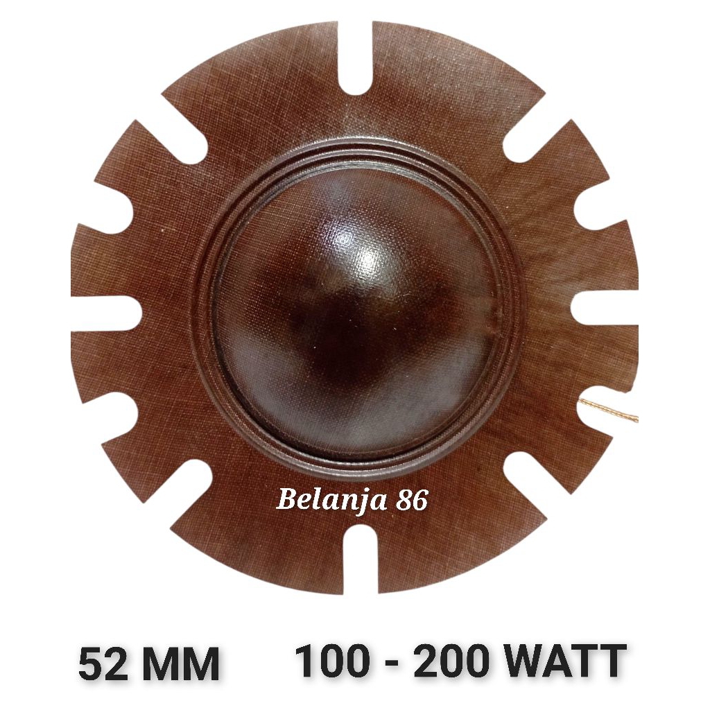 Spul 52mm,  Diaphragm Spul Toa Corong Patwal 100 Watt dan 200 Watt.