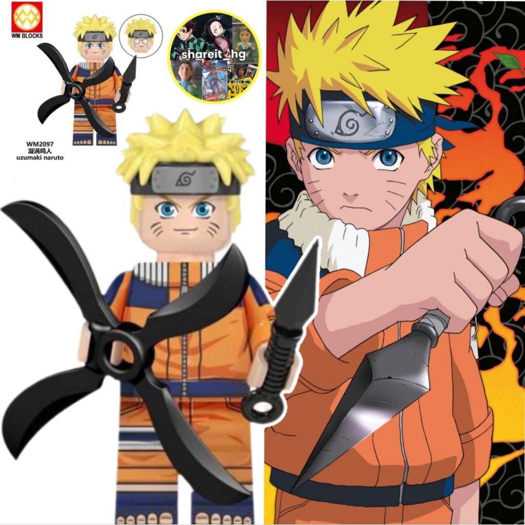 WM Blocks NARUTO, Uzumaki Naruto Kunai weapon