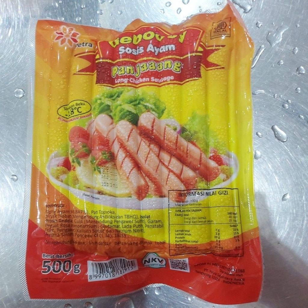 GEBOY SOSIS AYAM PANJANG 500GR