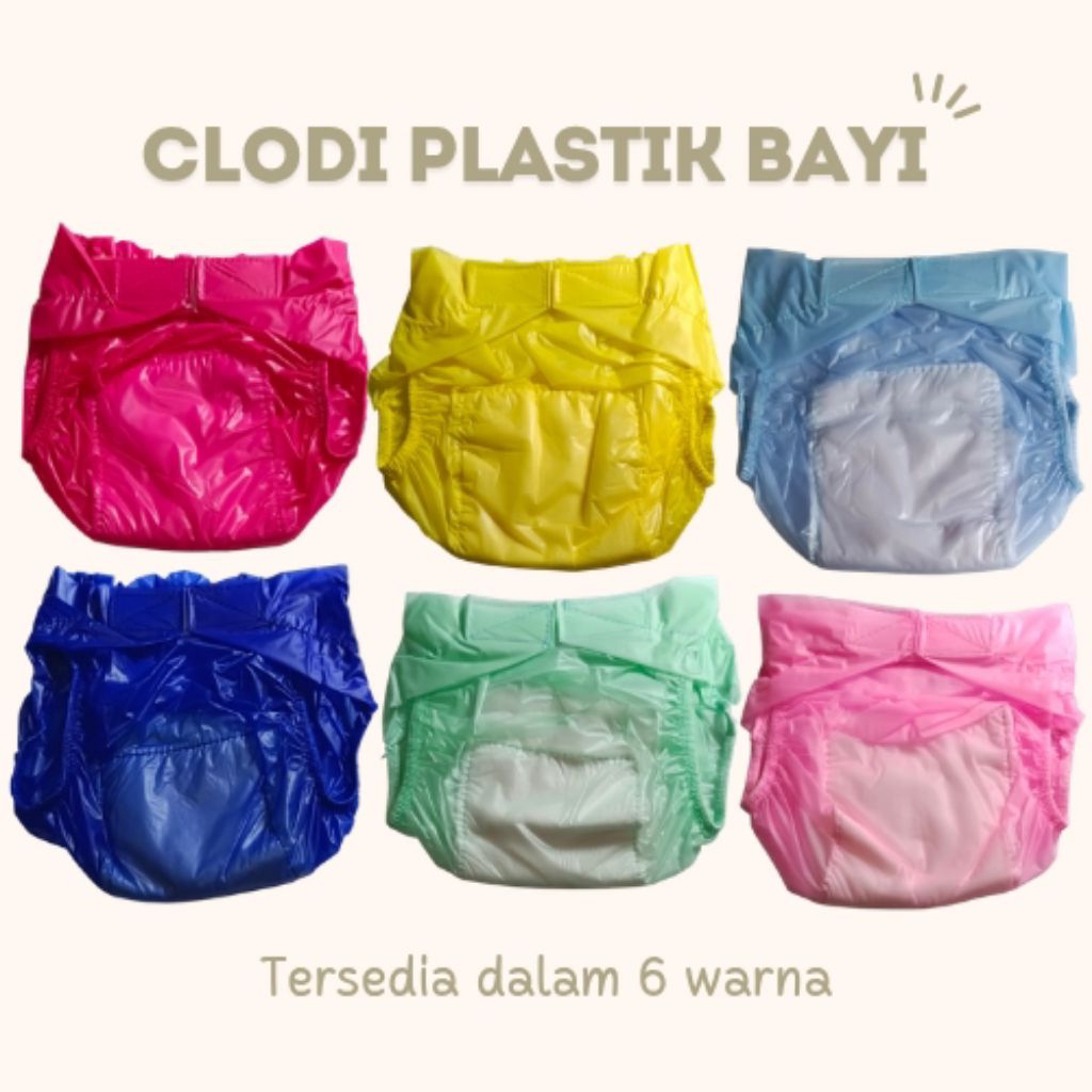 Clodi Plastik Bayi Perekat / Popok Plastik bayi Velcro / popok lampin bayi / celana popok plastik pe