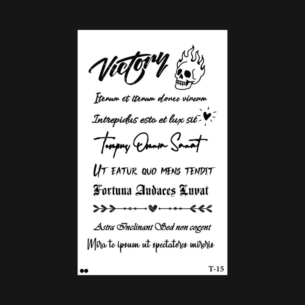 Duniatato-Stiker tato temporer semi permanen tulisan-15