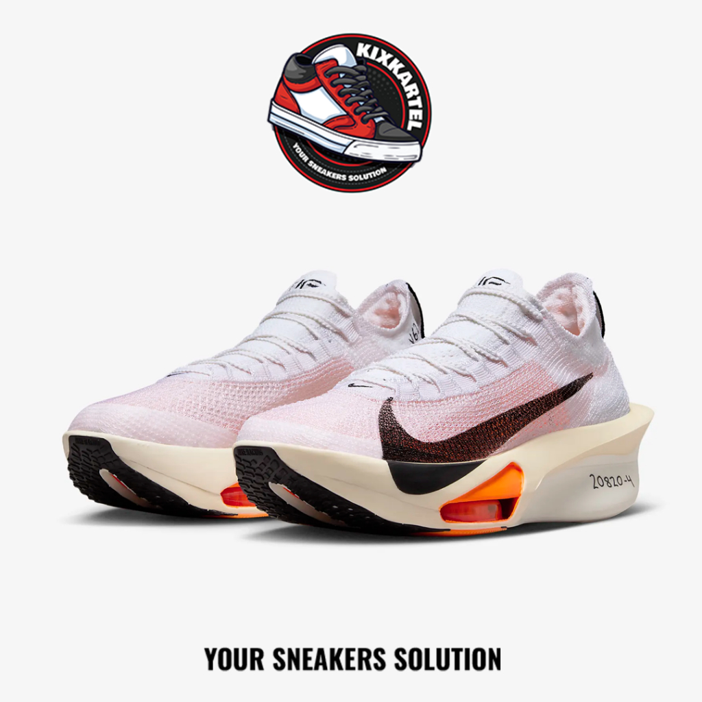Sepatu Running Nike Air Zoom Alphafly Next% 3 Prototype White  Authentic Sneakers