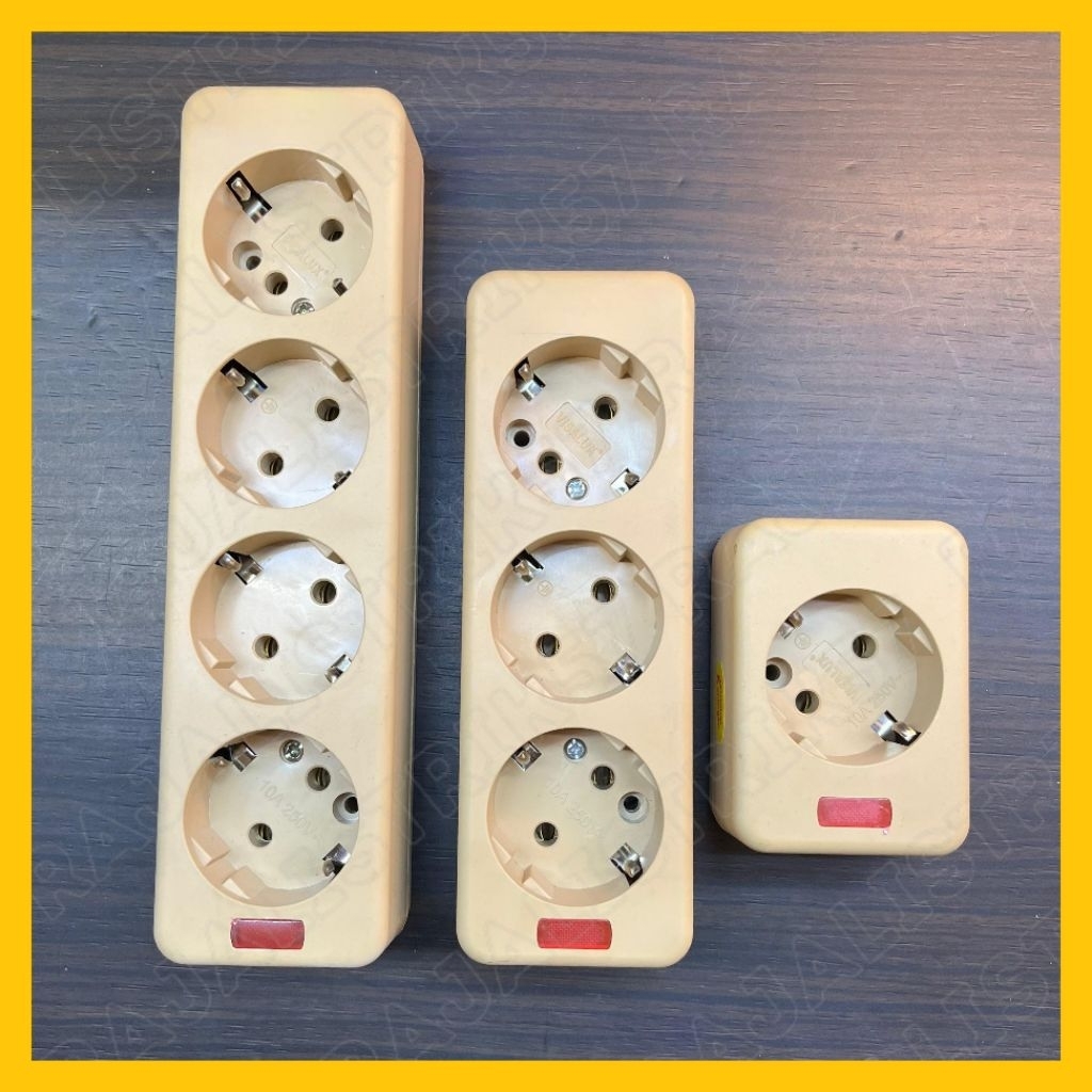 Visalux Stop kontak terminal Kuningan lubang 1 3 4 5 Visalux