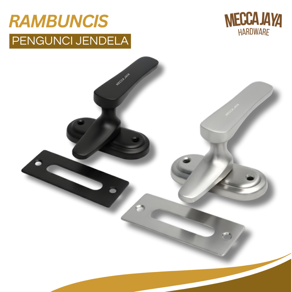 Rambuncis Panolet Slot Grendel Jumbo Jendela Pintu Minimalis