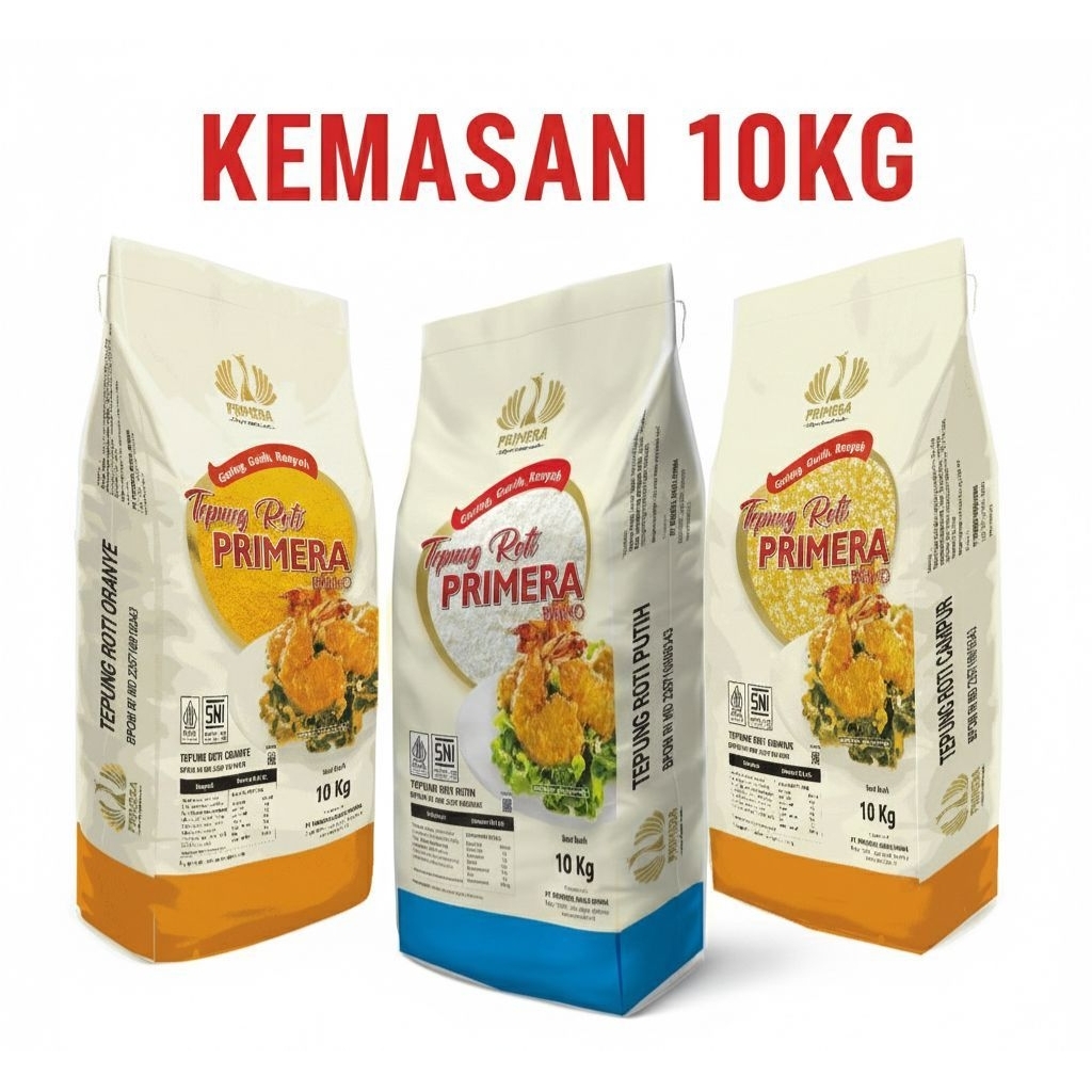 Tepung Roti PRIMERA 10Kg PUTIH, ORANGE, MIX