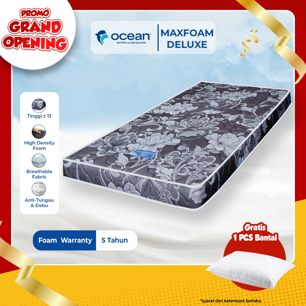 OCEAN SPRINGBED - KASUR / KASUR LANTAI / TILAM / KASUR BUSA MAXFOAM DELUXE BY OCEAN