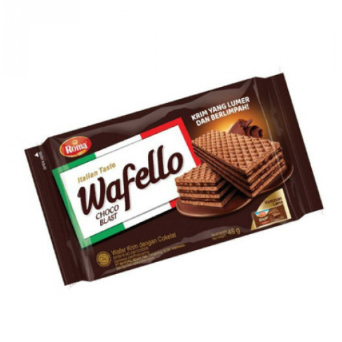 [GROSIR] WAFELLO CHOCOBLAST SNACK CEMILAN WAFER ITALIA COKELAT PACK RENCENG