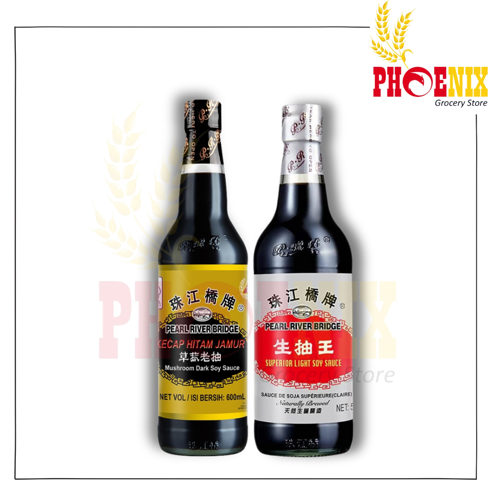 Pearl River Bridge All Varian – Kecap Asin Premium / Kecap Hitam Jamur 1 botol 600ml