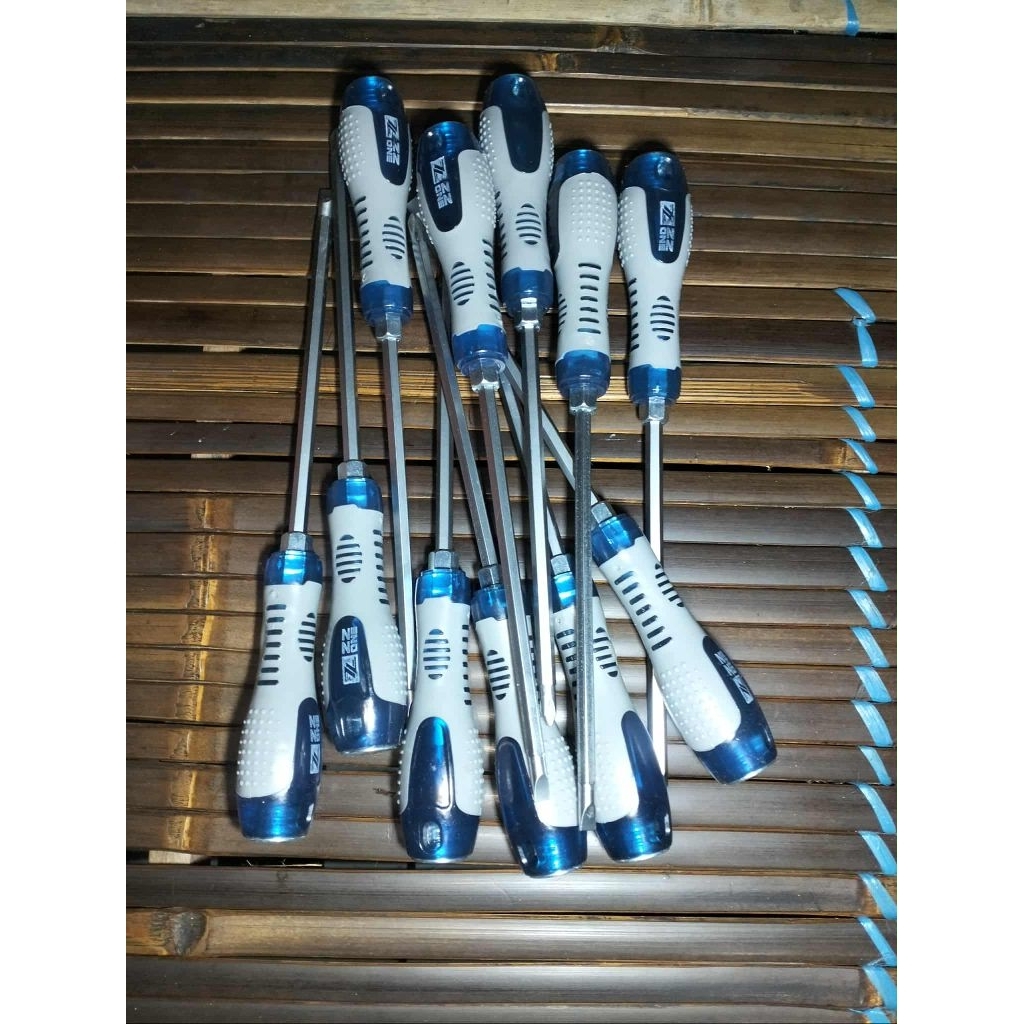 obeng ketok bolak balik mata min plus panjang 27 cm baja kokoh