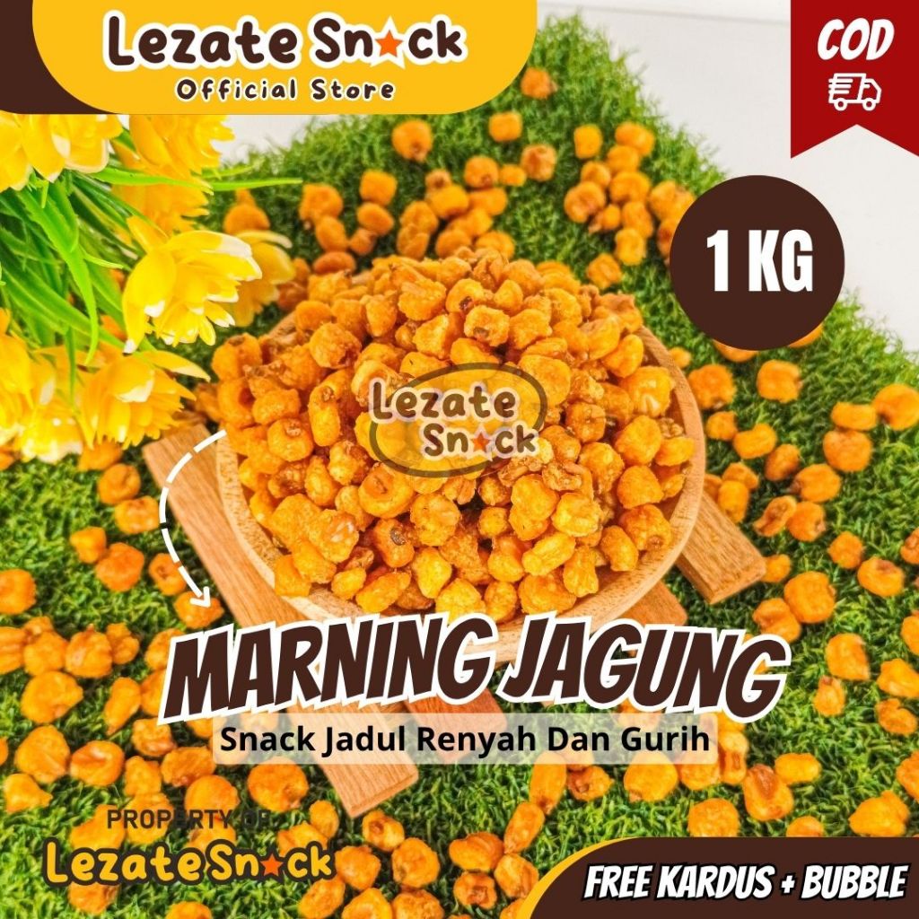 Saelaris_ Marning Jagung Asin 1Kg Kiloan Gurih Renyah / Jagung Marning Asin / Marneng Jagung