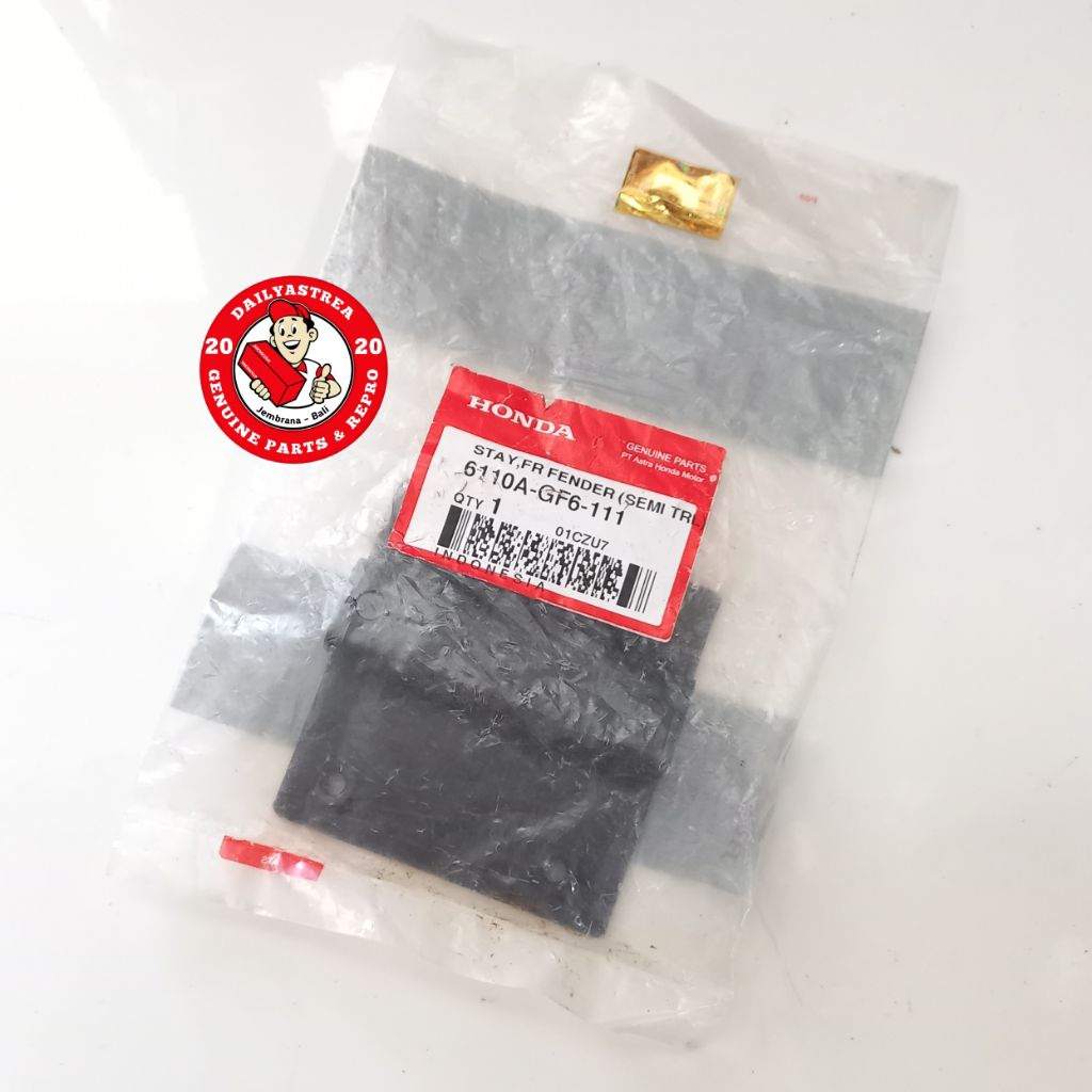 BRACKET BREKET DUDUKAN STAY FENDER SLEBOR SPAKBOR DEPAN HONDA WIN 100 SEMI TRAIL ORIGINAL 6110A-GF6-