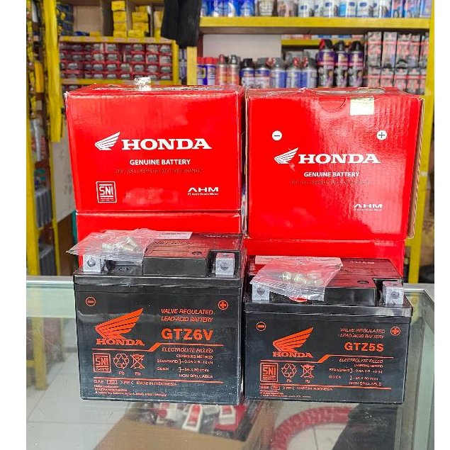 AKI MOTOR BATTERY GTZ-S5 & GTZ-6V BEAT/BEAT FI/BEAT STREET/BEAT POP/GENIO/SCOOPY/PCX/VARIO DLL ASTRA