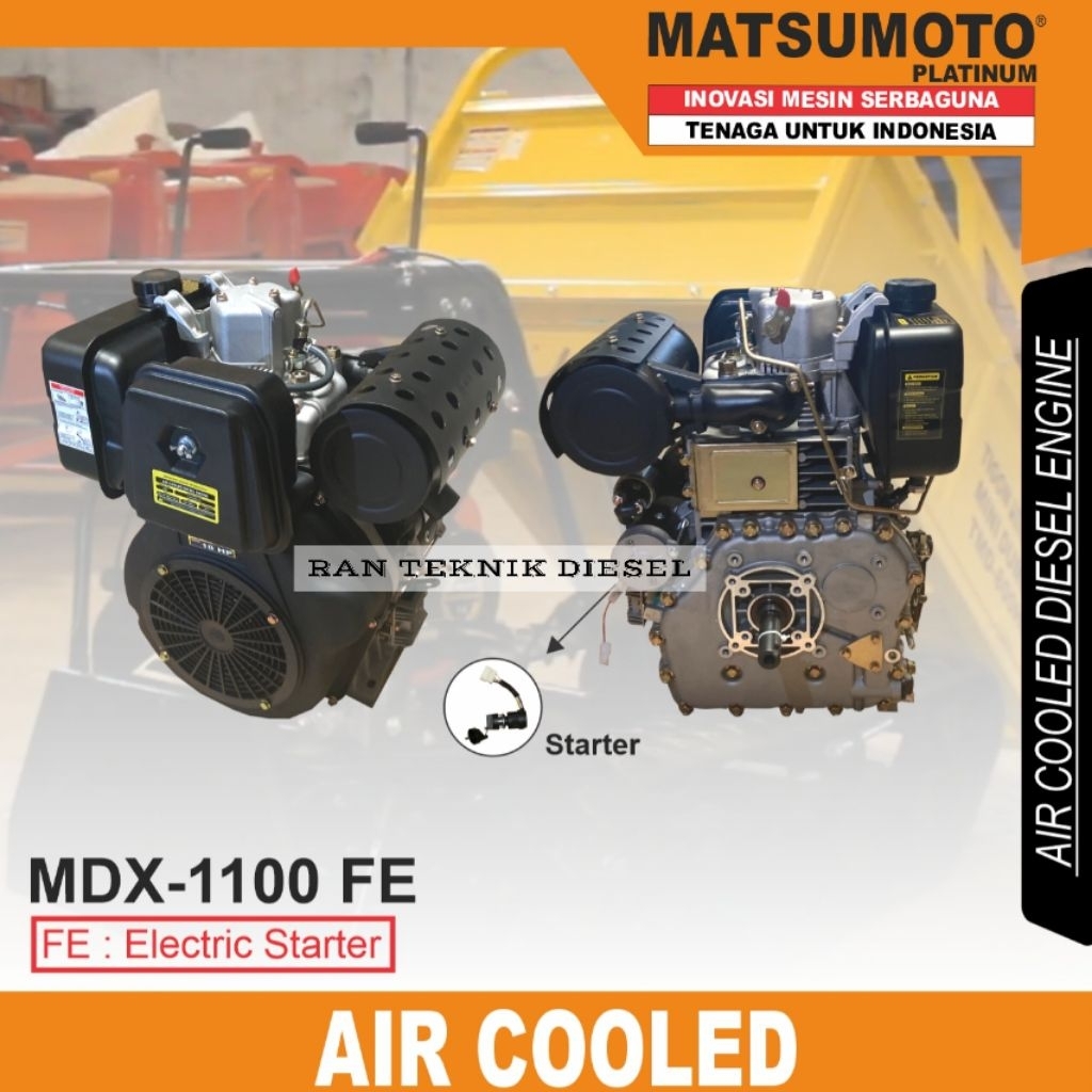 Mesin Penggerak Diesel Engine MATSUMOTO MDX 1100 FE Elektrik Stater