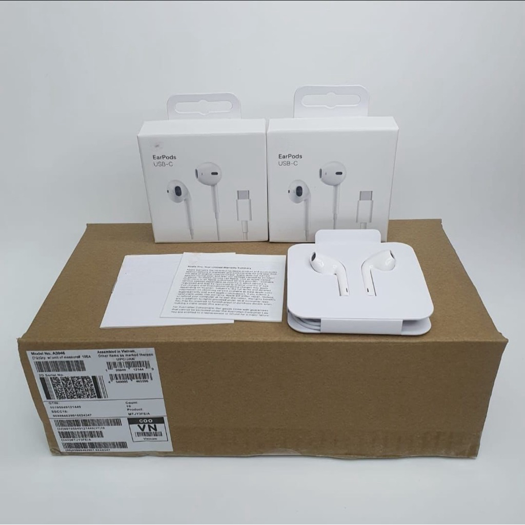 Headset Ip 16 17 17promax tipe c EarPods ibox usb c super bass original 100%