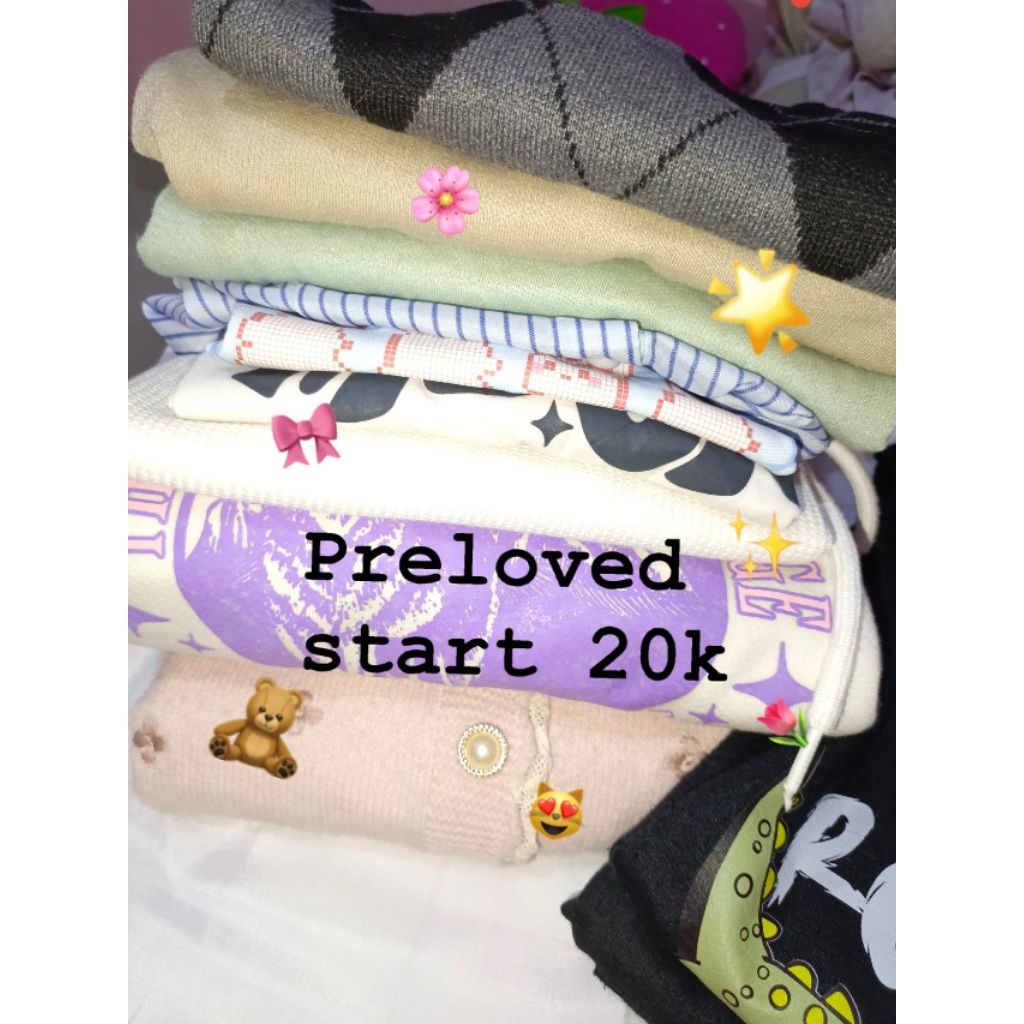 PRELOVED Crewneck Crop top Hoodie Vest