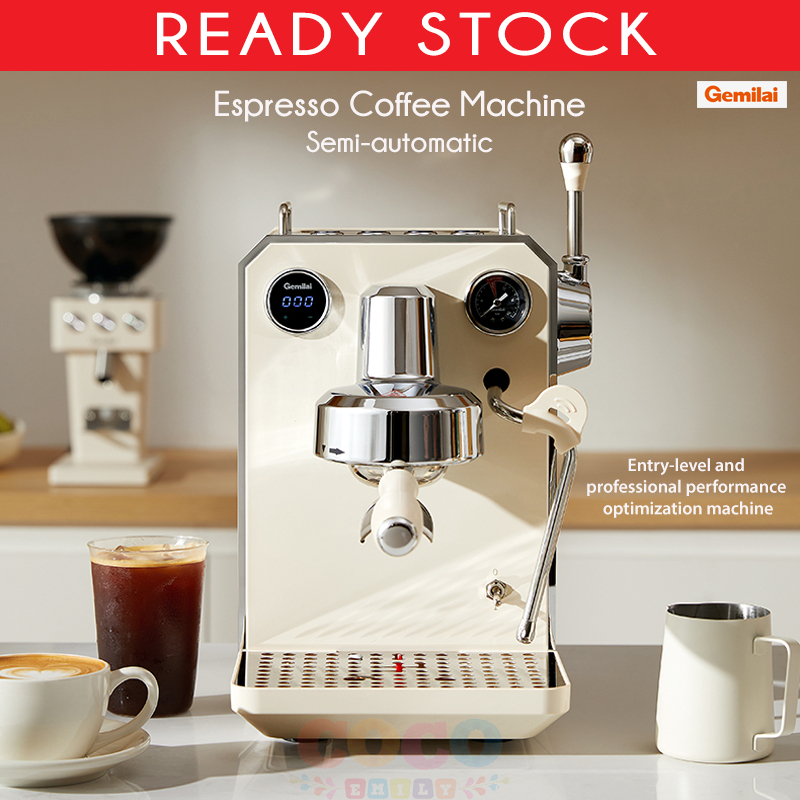 GEMILAI G3006 Semi-automatic Espresso Coffee Machine for home small office Ready