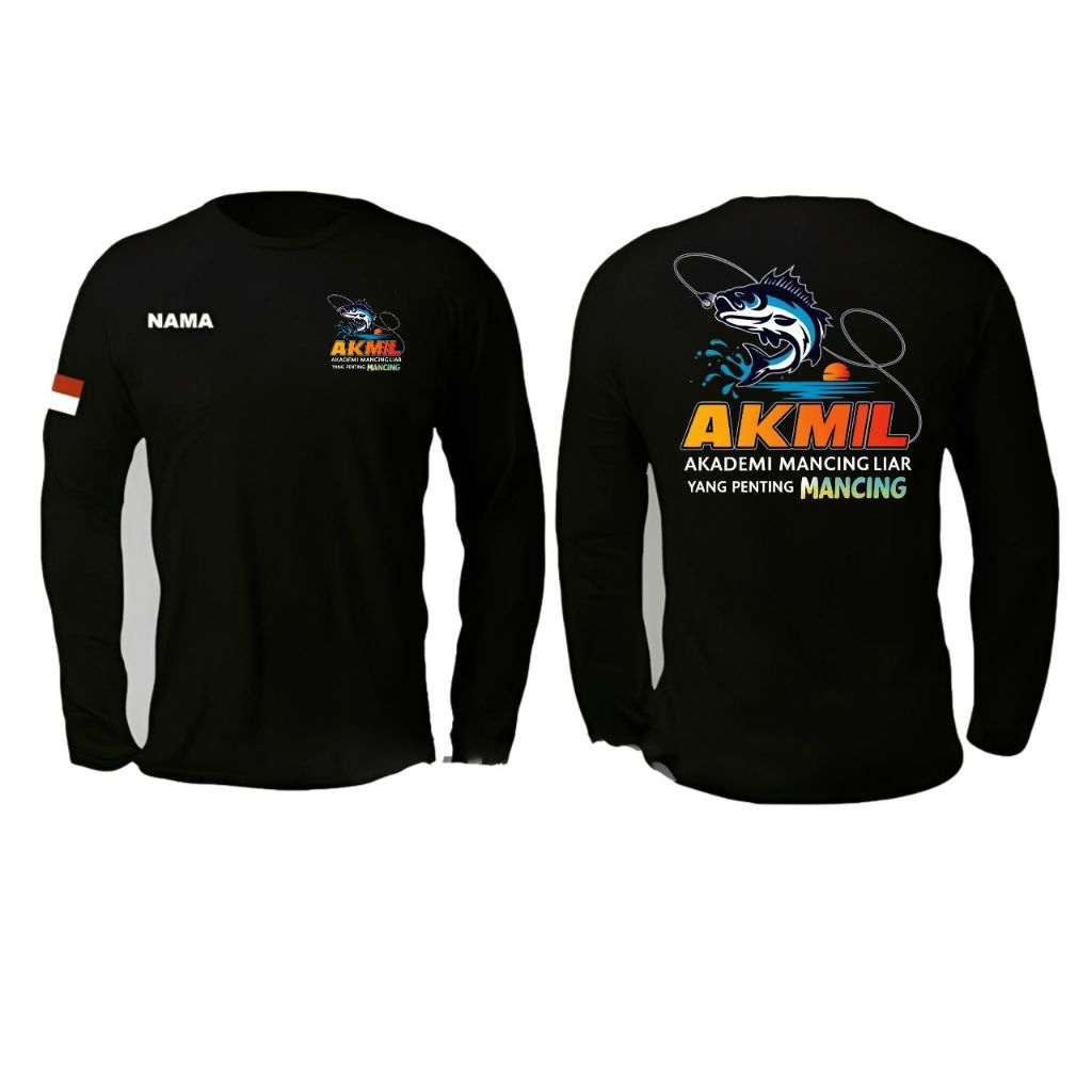 Koas T-shirt _ LENGAN PANJANG AKMIL MANCING LIAR _ Unisex Kaos Distro Peria/ Wanita Kekinian Viral