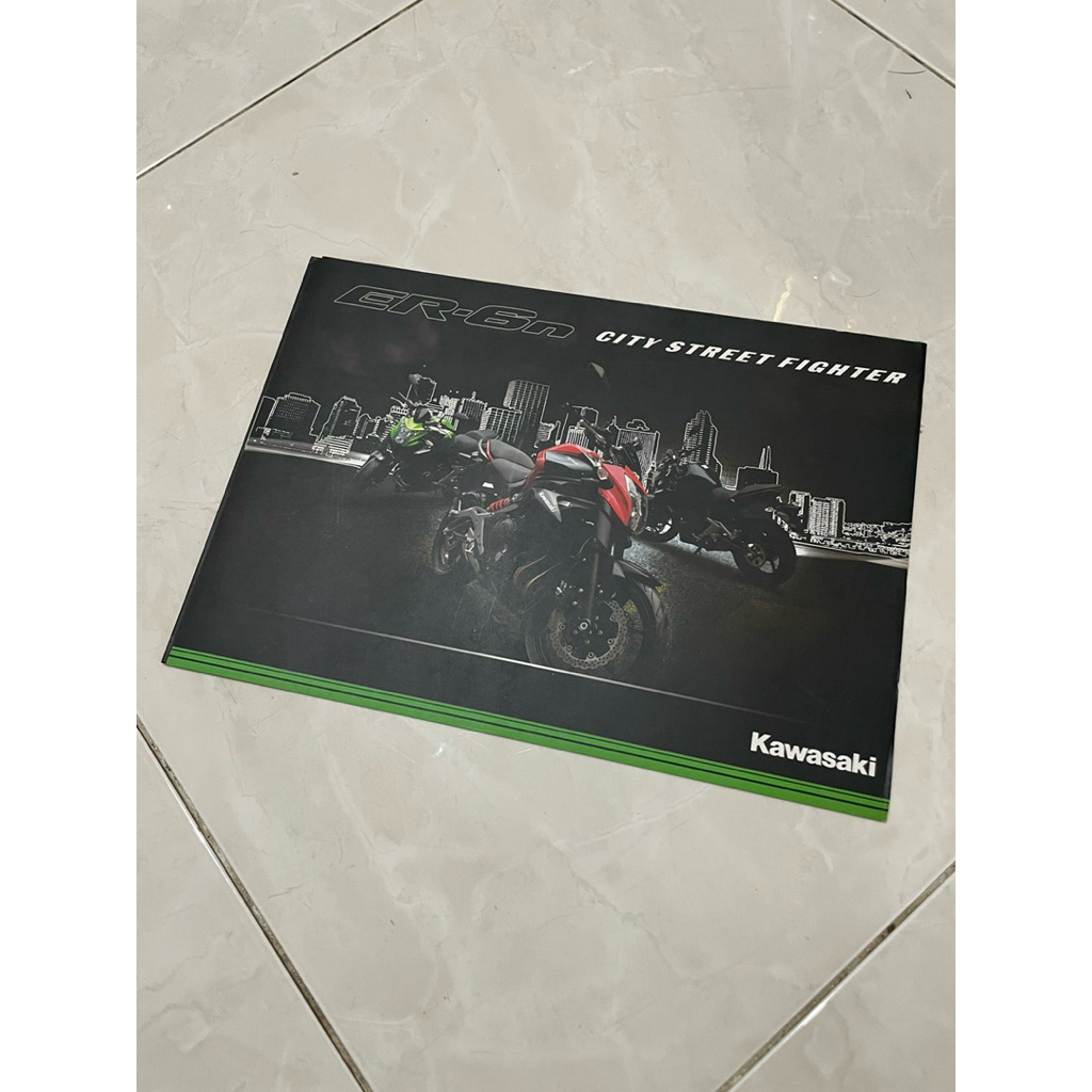 Brosur Kawasaki ER6N Lipat 3 Moge 650 ER-6N ER 6N 650cc Bukan Buku Manual Service book booklet leafl