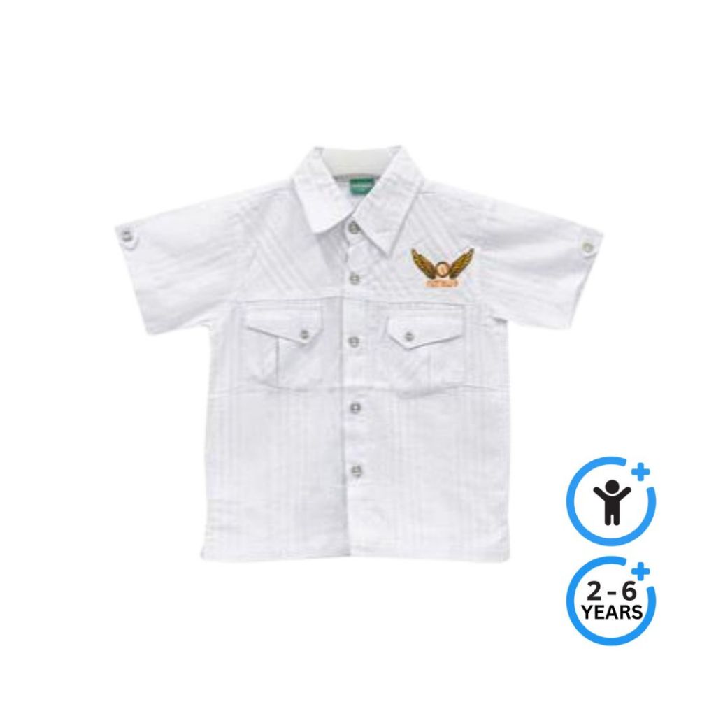 Natawa Kemeja Anak Anak Polos Putih
