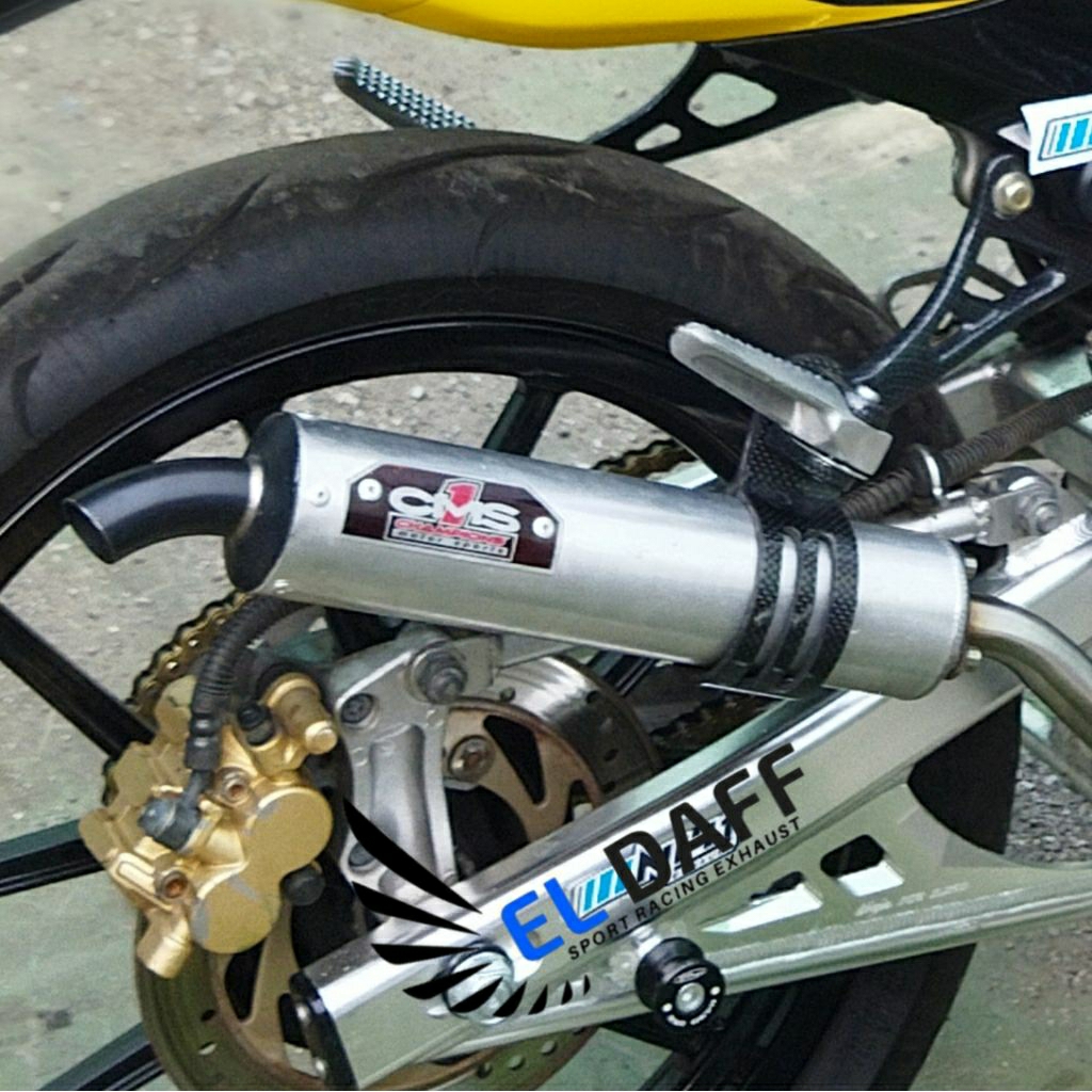 Silencer Knalpot Ninja R RR SS CMS1 Suara Garing Anti Bocor Aluminium Las Premium