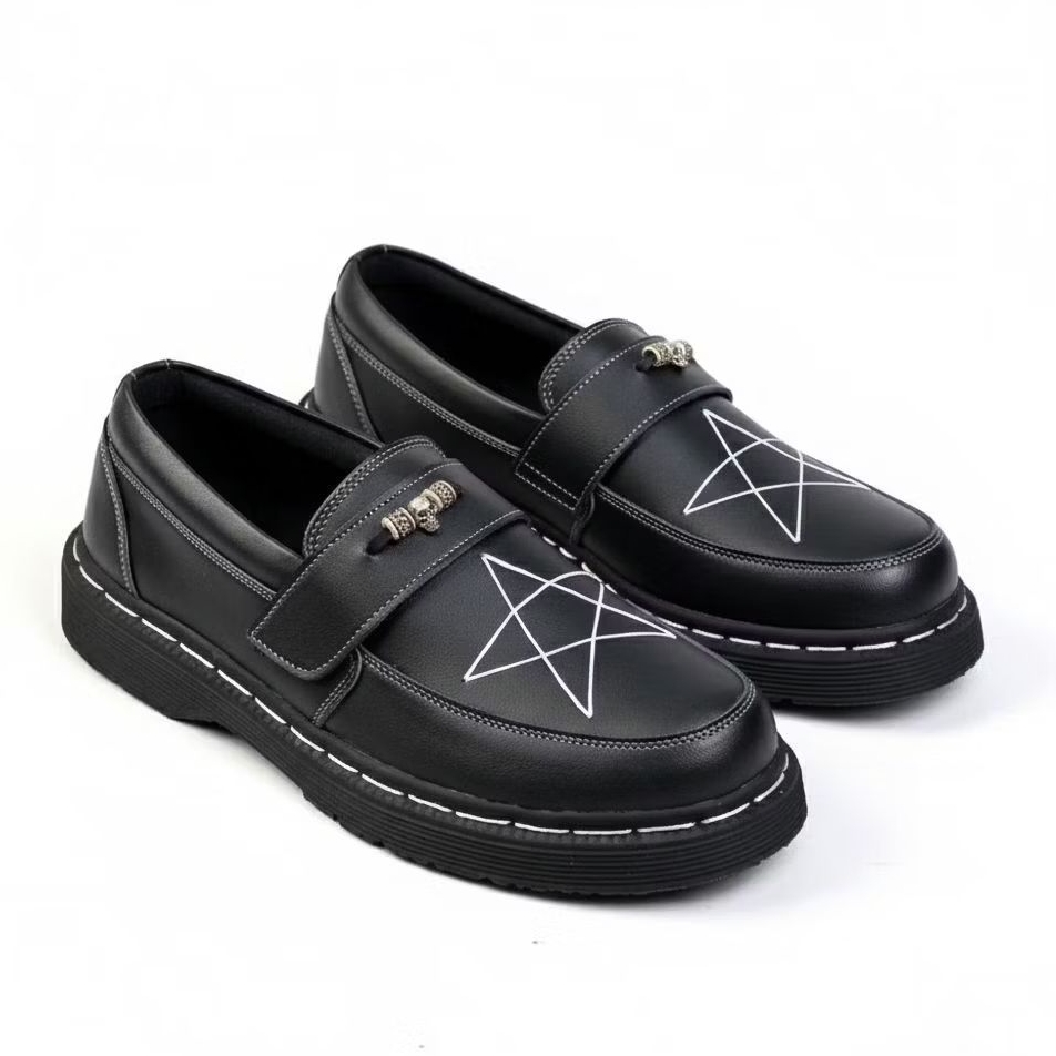MAKESENSE - Sepatu Formal Casual Loafers Docmart Bintang Skena Pria
