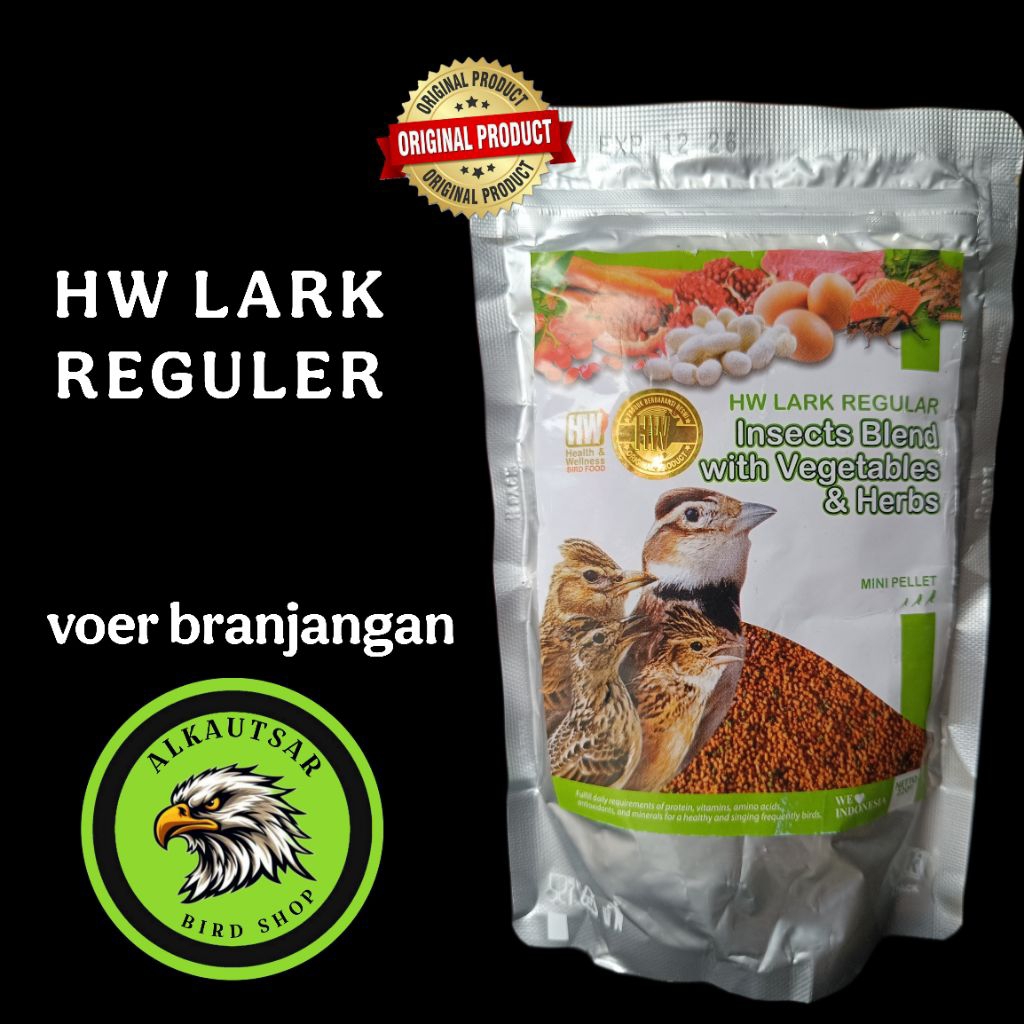 HW LARK REGULER PAKAN BURUNG BRANJANGAN VOER HW HIJAU VOER BRANJANGAN ORIGINAL