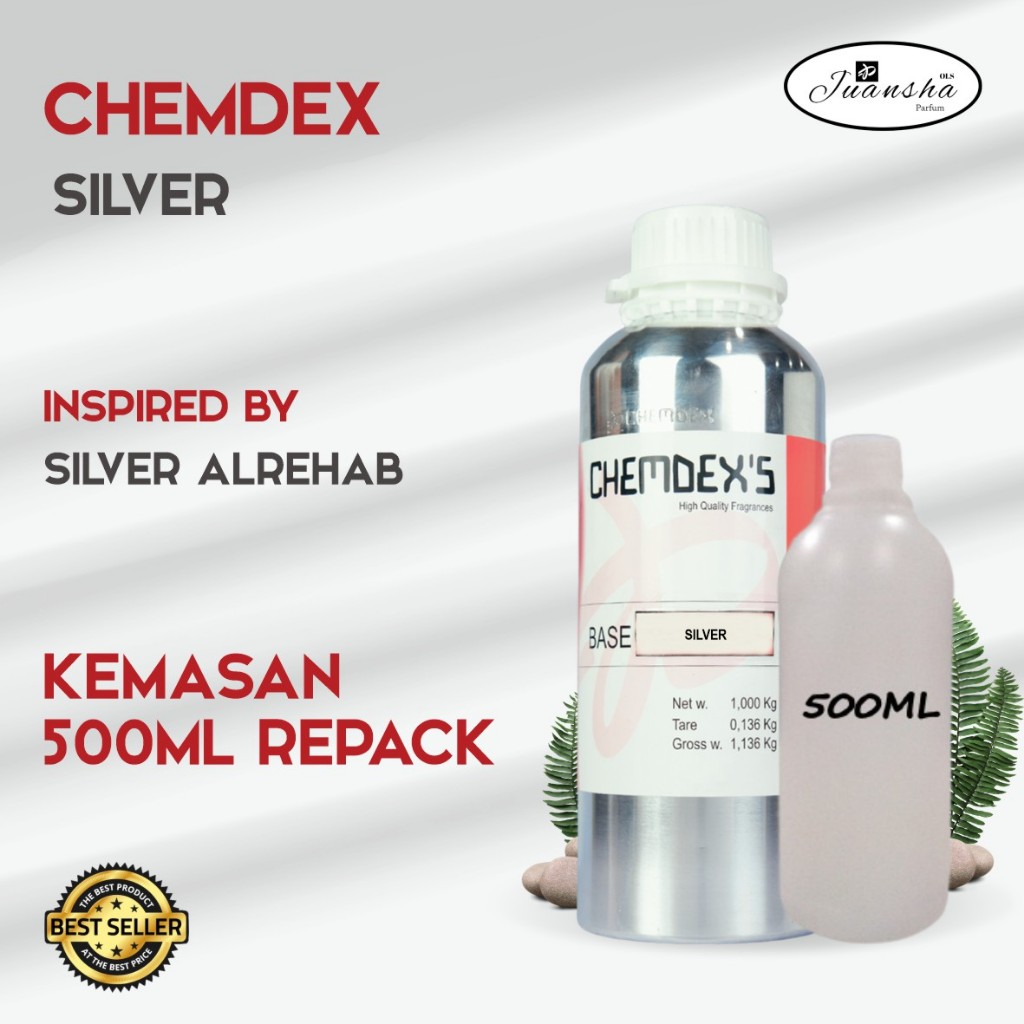 bibit parfum murni SILVER CHEMDEX'S 500ML REPACK