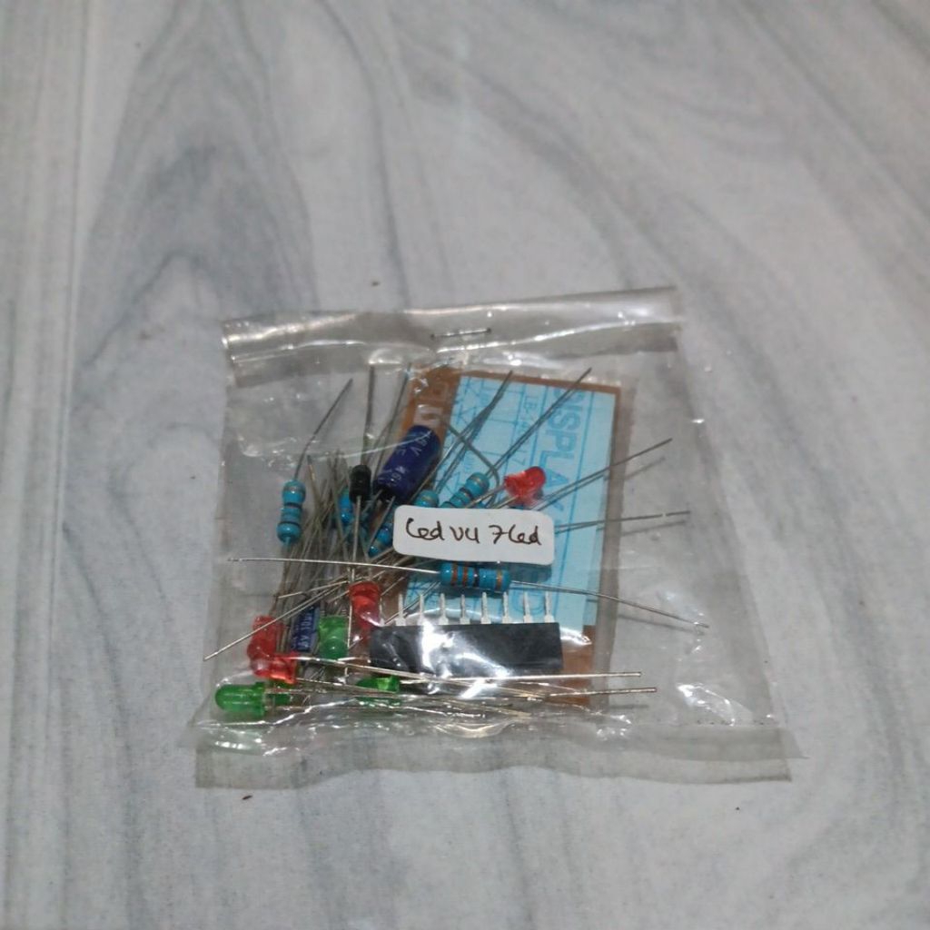 Elektronik Led VU Display 7 Led Pcb dan komponen