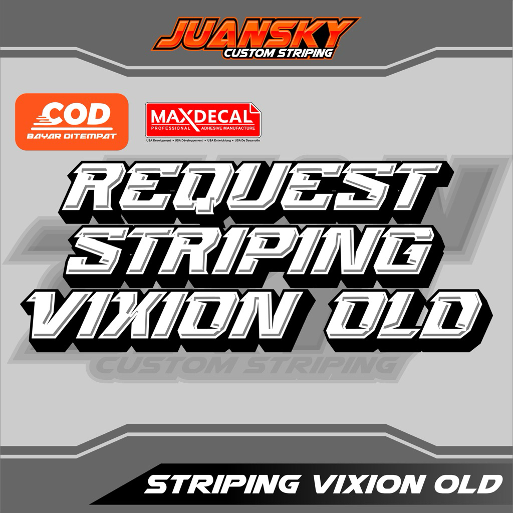 STRIPING UV TRANSPARANT REQUEST VIXION OLD