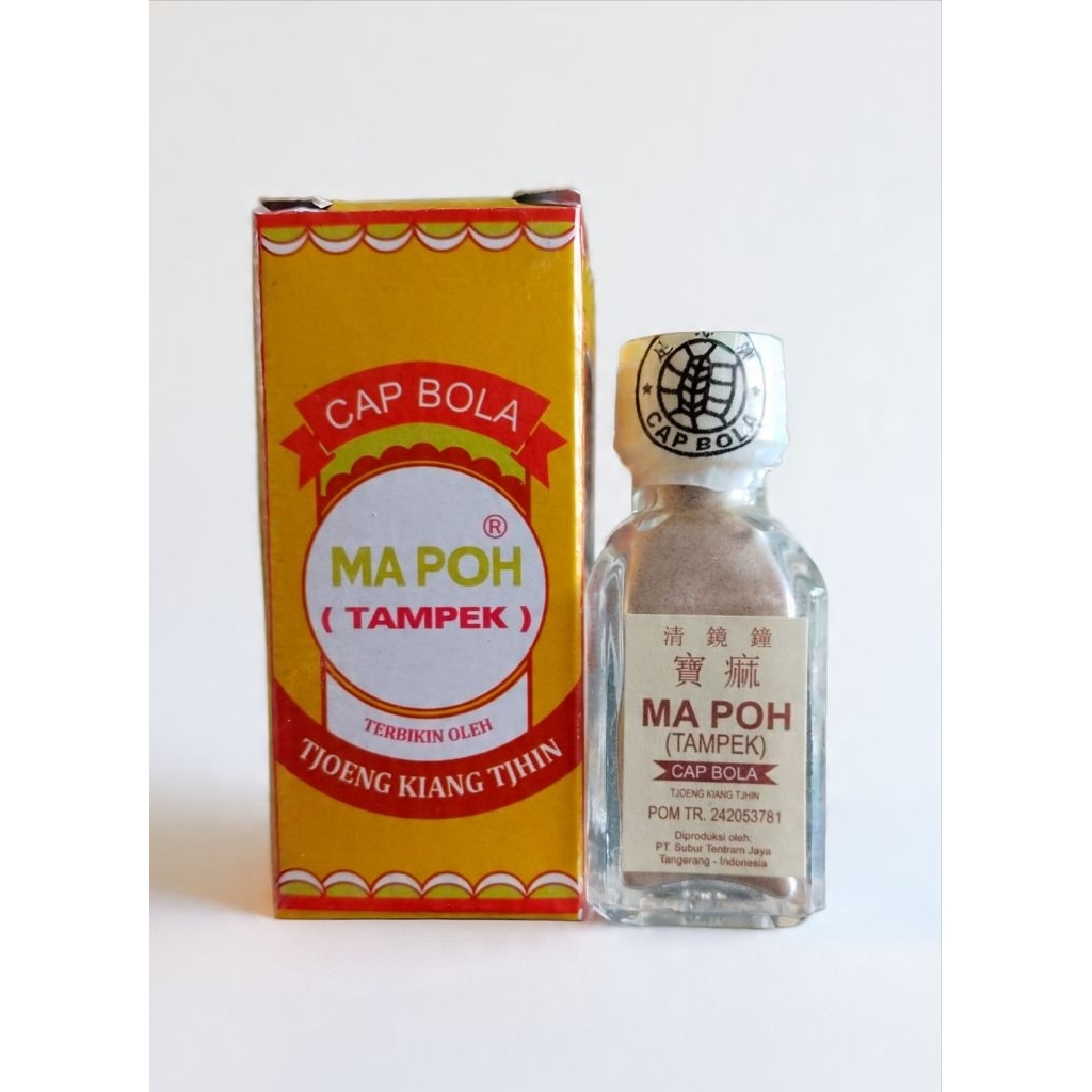 Mapoh Obat Tampek Cap Bola 5.5gr ORIGINAL - Mengobati Tampek/Campak/Kerumut.