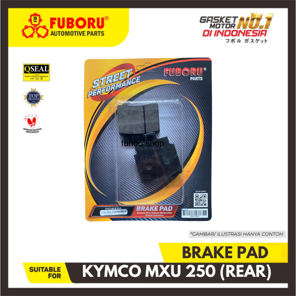 BRAKE PAD KYMCO MXU 250 REAR FUBORU