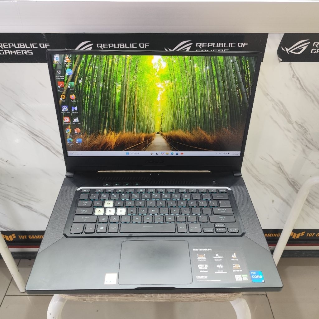 Laptop 2nd ASUS TUF DASH F15 FX516PM Core i7-11370H RAM 16GB SSD 512GB RTX 3060