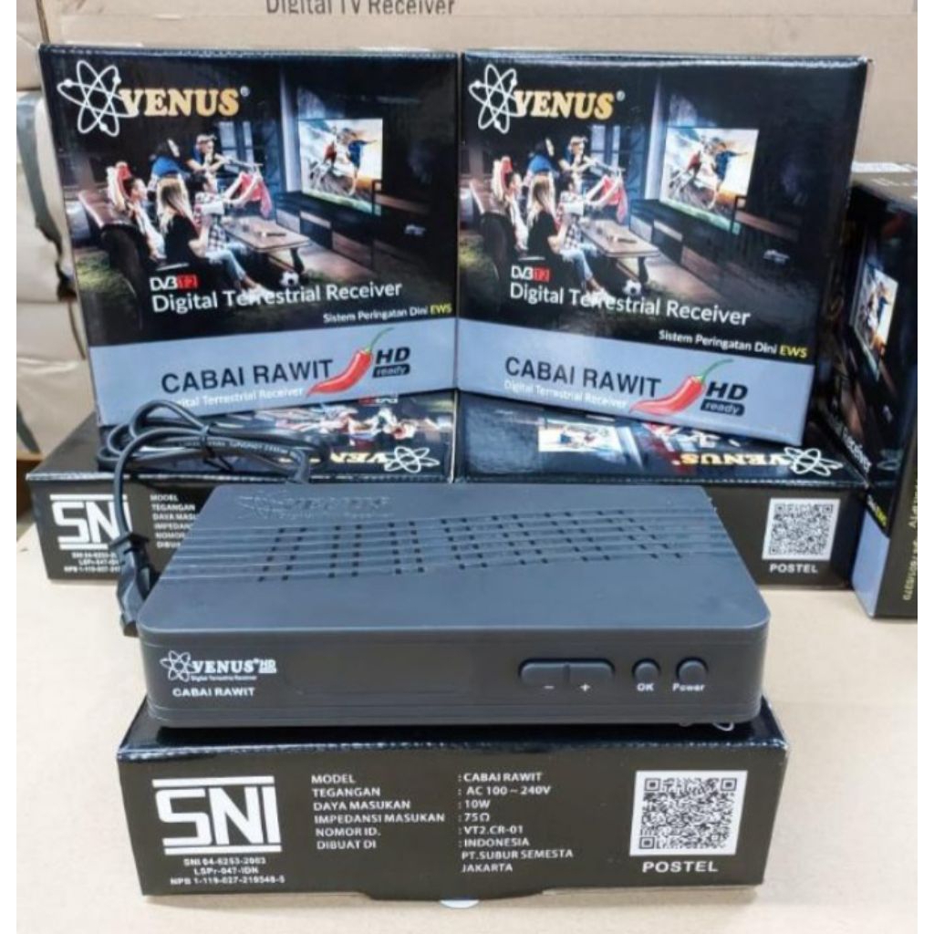 SET TOP BOX TV DIGITAL VENUS DVBT T2