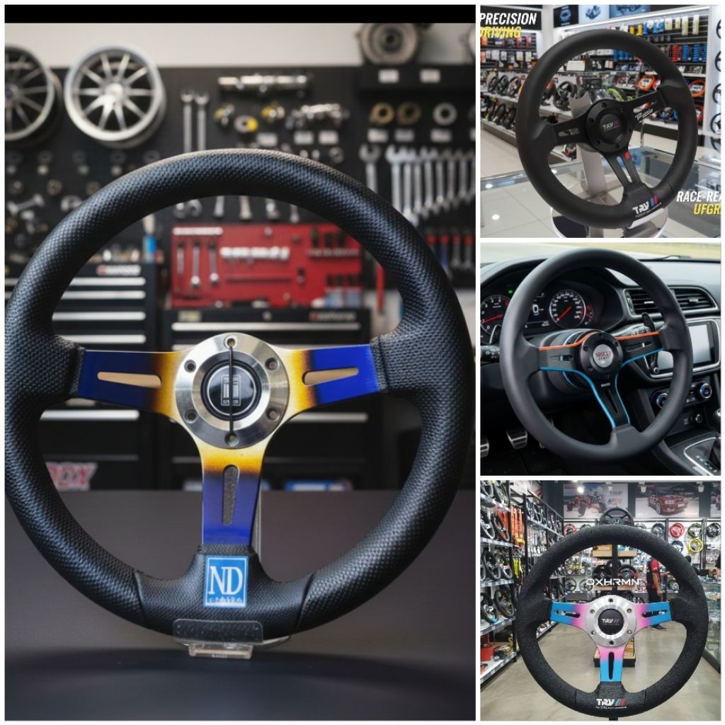 STIR PELANGI RACING semi celong UNIVERSAL TRUK MOBIL INTERIOR elegan