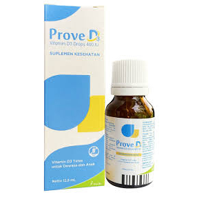 Prove D3 Drops 12.5 ml Suplemen Vitamin D3 400 IU Original Kalbe Farma