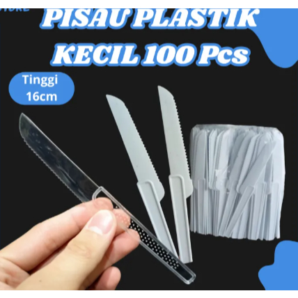 Pisau Kue Plastik / Pisau Stick Bening