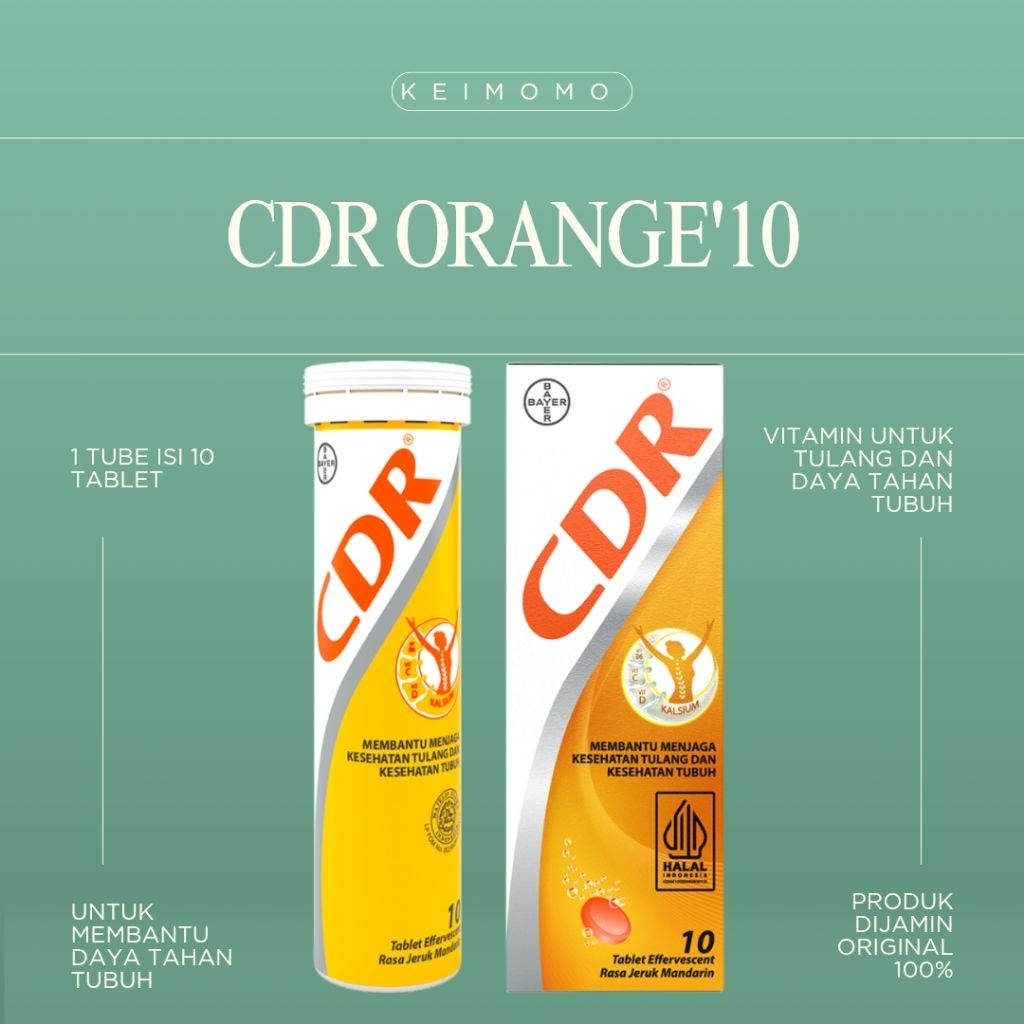 CDR ORANGE ISI 10 / cdr orange / vitamin C 1000