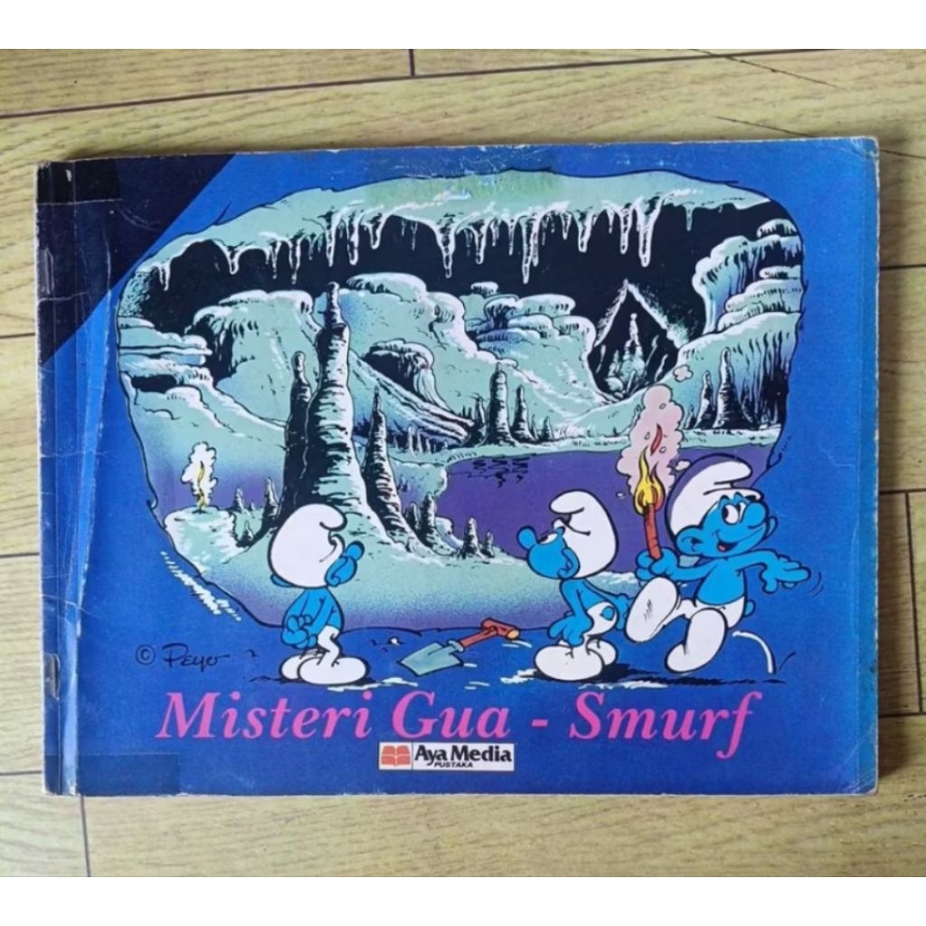 buku komik smurf - misteri gua