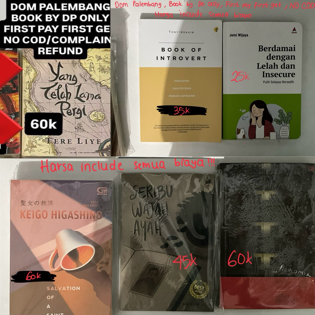 preloved novel the newcomer salvation of a saint new comer keigo higashino yang telah lama pergi ori