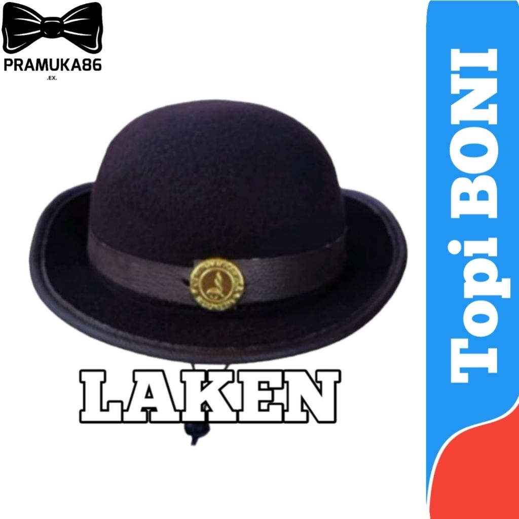 Topi Boni Laken Pramuka / Topi Pramuka Boni / Topi Boni Cewe Pramuka Bijian