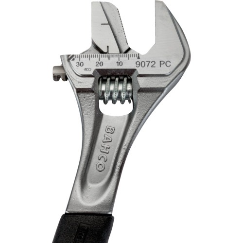 BAHCO Pipe Wrench/Adjustable Wrench, Maximum Opening 33mm, Chrome Finish 9072PC