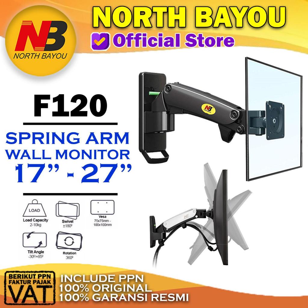 Bracket Stand Wall ARM Monitor (17"-27") North Bayou NBI-F120 Braket Arm Dinding Monitor Vesa PC Kom
