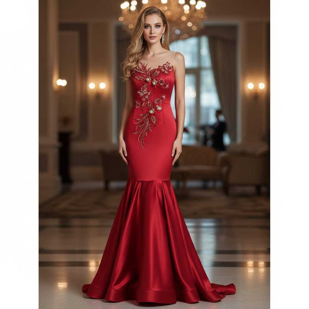 Gaun Pesta Dewasa Model Duyung AH704