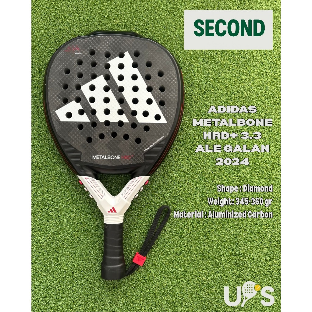 Adidas Metalbone HRD+ 3.3 Ale Galan 2024 Raket Padel Second UR0101