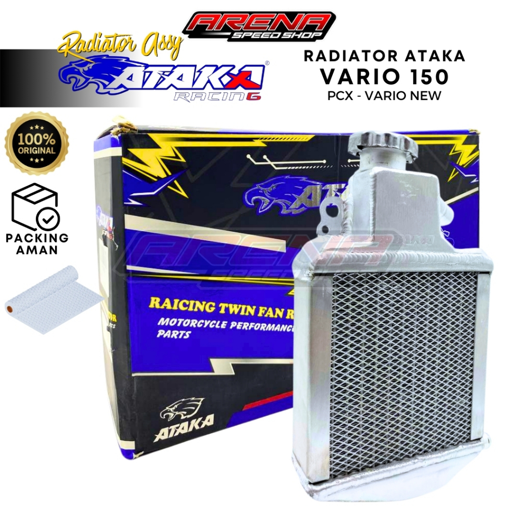 ATAKA Racing Aluminium Radiator Vario New CNC  - Radiator Almu PCX Original Ataka Malaysia