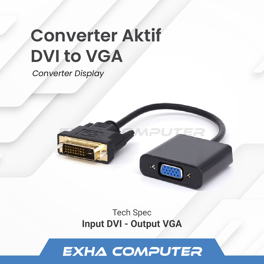Converter DVI 24+1 to VGA Adapter ( Active )