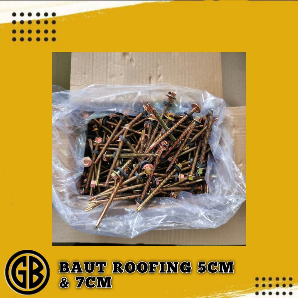 [ HARGA GROSIR ] BAUT ROOFING BAJA RINGAN 7CM DAN 5CM
