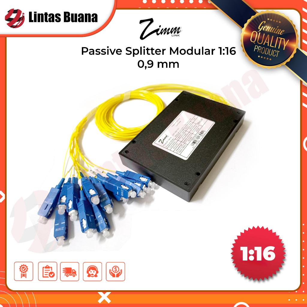 Pasif Spliter Modular 1:16 / passive splitter Modular 1:16 fiber optic SC UPC FTTH