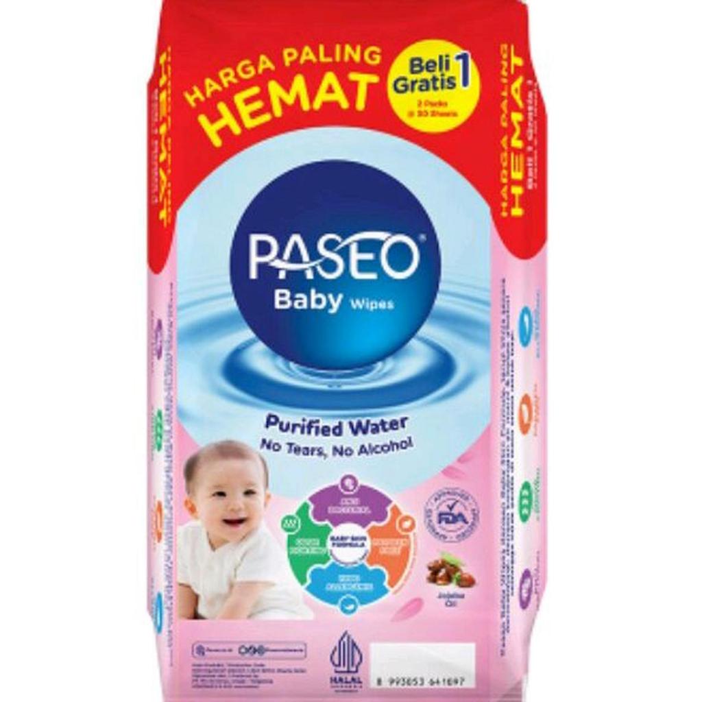 Paseo Tisu Bayi Paseo Baby Wipes Purified Water Beli 1 Get 1